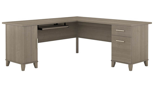 72in W L-Shaped Desk with Storage by Bush Furniture