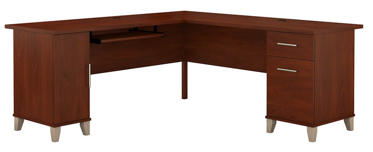 72in W L-Shaped Desk with Storage by Bush
