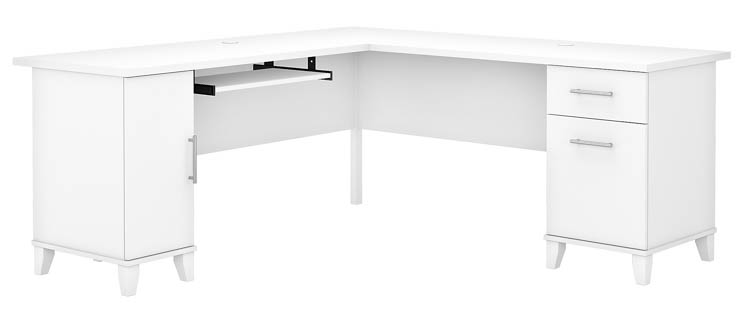 72in W L-Shaped Desk with Storage by Bush