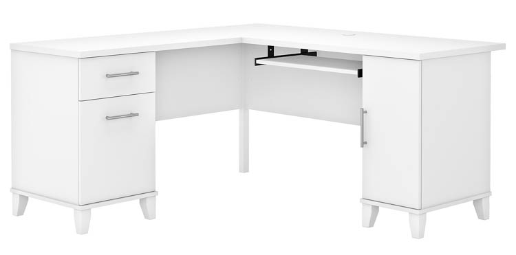 60in W L-Shaped Desk with Storage by Bush