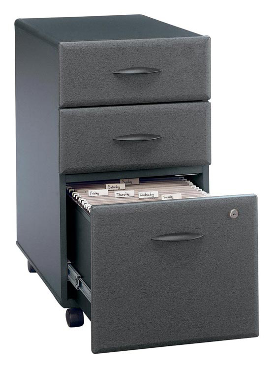 3 Drawer Mobile File - Fully Assembled by Bush