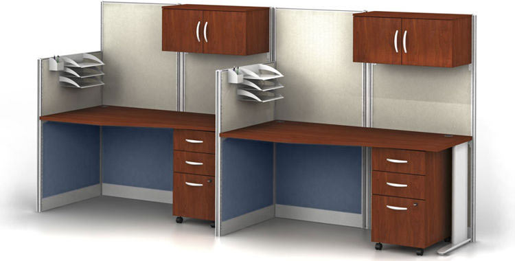 Set of 2 Workstations with Storage by Bush