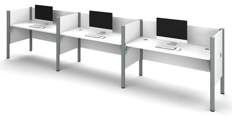 Triple Workstation by Bestar