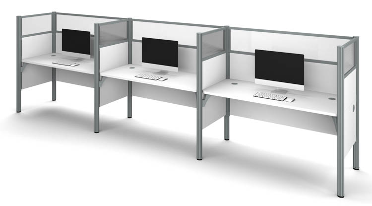 Triple Workstation by Bestar