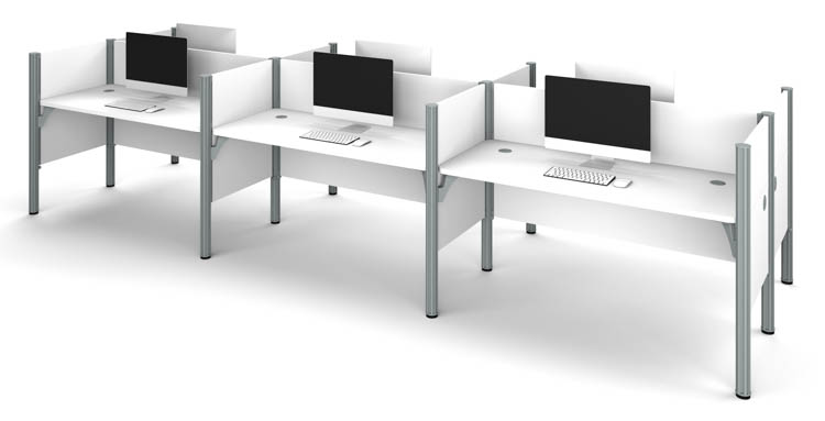 Six Person Workstation by Bestar