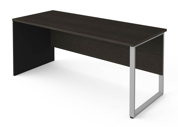 6ft x 30in Table with Rectangular Metal Legs by Bestar