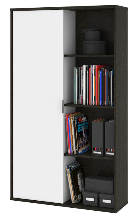 Bookcase with Sliding Door by Bestar