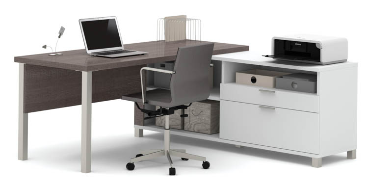 L Shaped Desk by Bestar