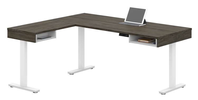 Height Adjustable L-Desk by Bestar