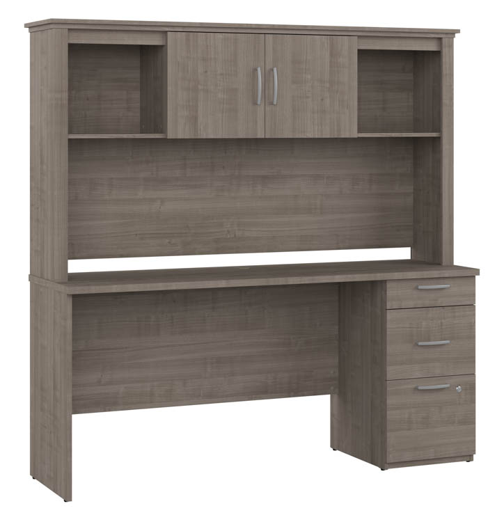 66in W Computer Desk with Hutch by Bestar