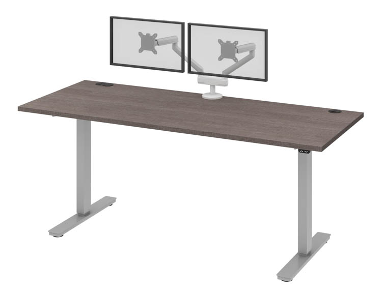 6ft W x 30Ã¢Â€Â� D  Standing Desk with Dual Monitor Arm by Bestar