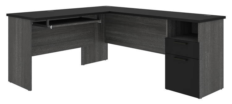 72in W L-Shaped Desk by Bestar