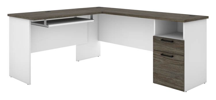 72in W L-Shaped Desk by Bestar