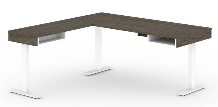 72in W L-Shaped Standing Desk by Bestar