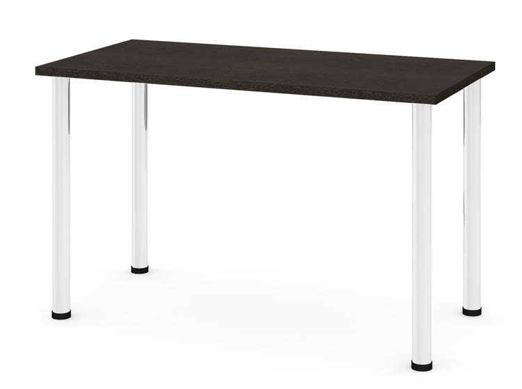 24in x 48in Table with Round Metal Legs by Bestar