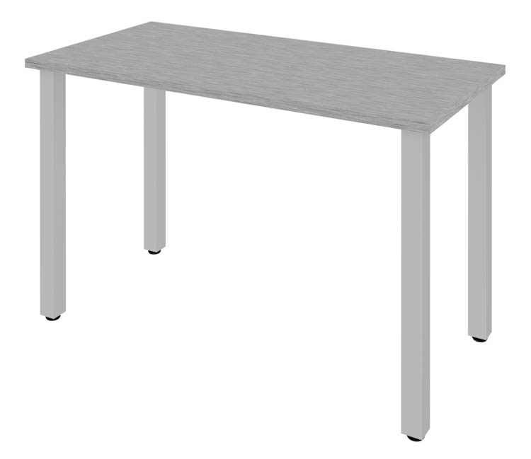 48in W 24Ã¢Â€ÂœD Table Desk with Square Metal Legs by Bestar