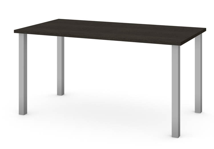 30in x 60in Table with Square Metal Legs by Bestar