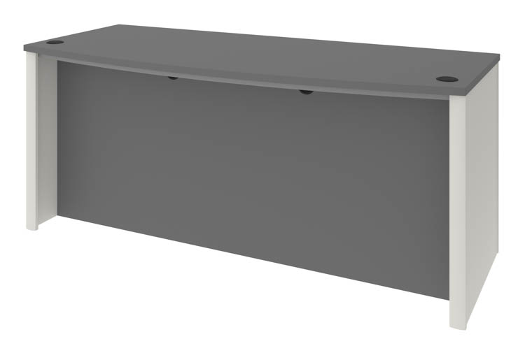 72in W Bowfront Desk Shell by Bestar