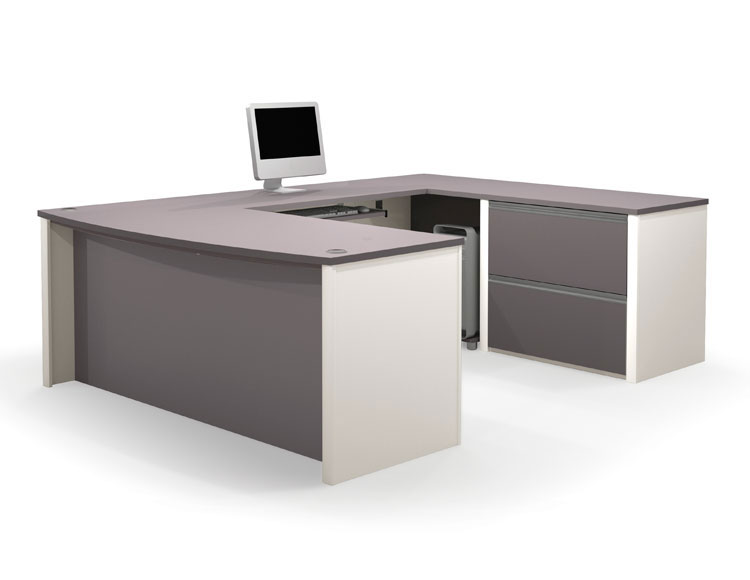 Bow Front U Shaped Desk 93865 by Bestar