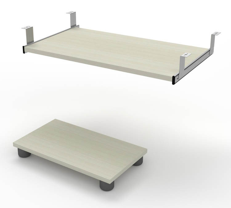 Keyboard Shelf and CPU Platform by Bestar