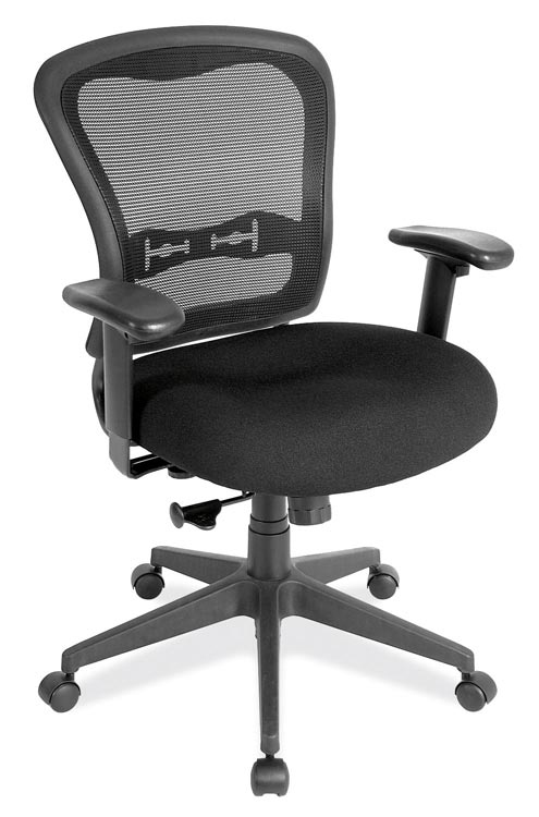 Mesh Back Chair with Fabric Seat by Office Source