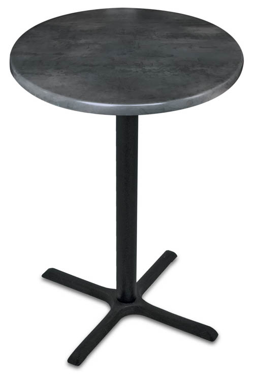30in Height, 30in Round in Door/Outdoor Table with X Base by Office Source