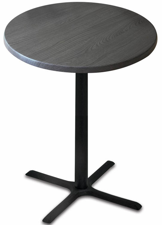 30in Height, 30in Round in Door/Outdoor Table with X Base by Office Source
