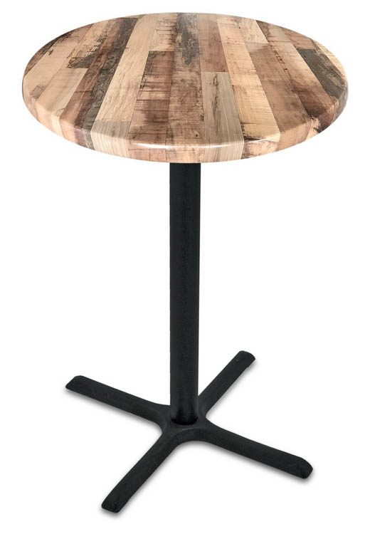 30in Height, 30in Round in Door/Outdoor Table with X Base by Office Source
