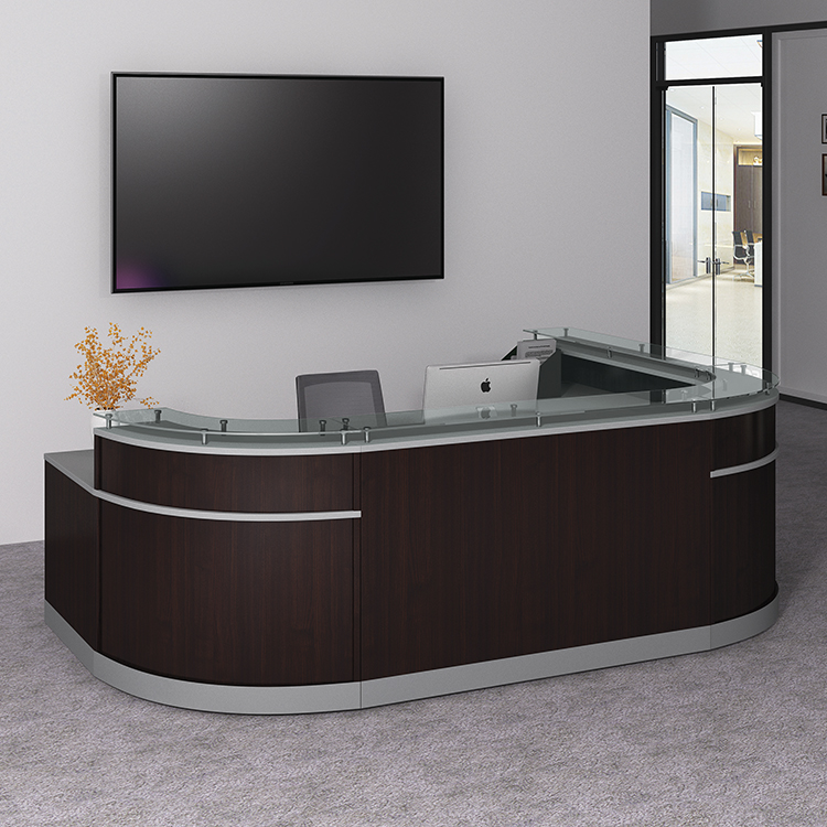L Shaped Reception Desk by Office Source