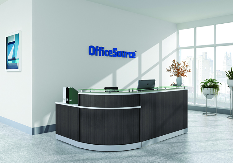 L-Shaped Reception Desk by Office Source