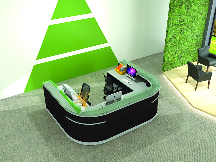 U-Shaped Reception Desk by Office Source