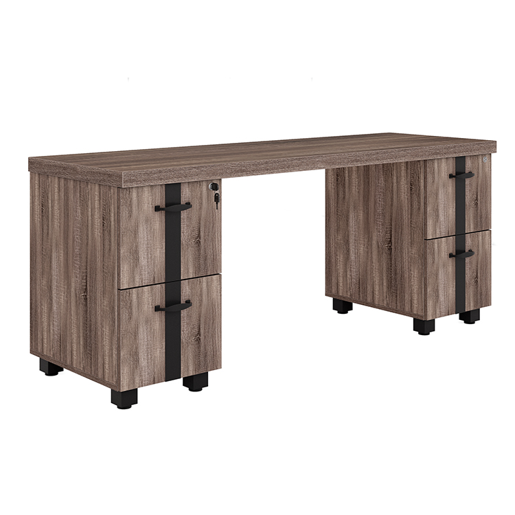 Double Pedestal Credenza by Office Source