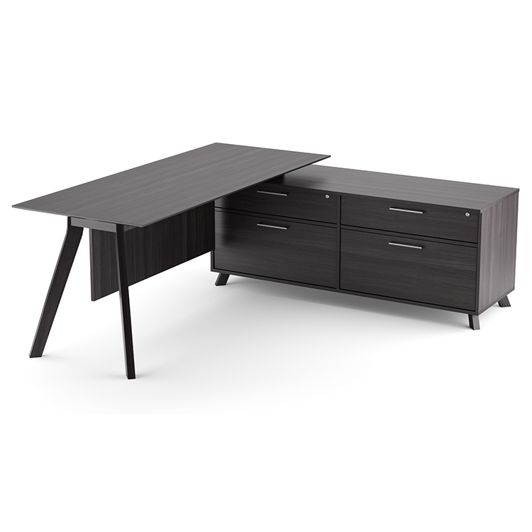 72in x 63in L Shaped Desk with Drawer Storage by Office Source