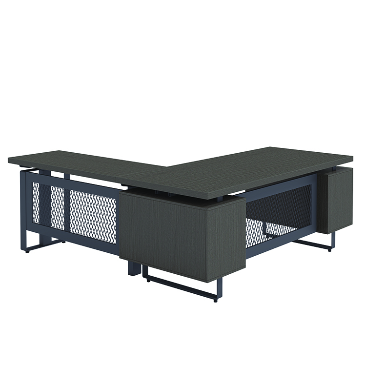 6ft x 78in L-Desk w/ Height Adjustable Return by Office Source