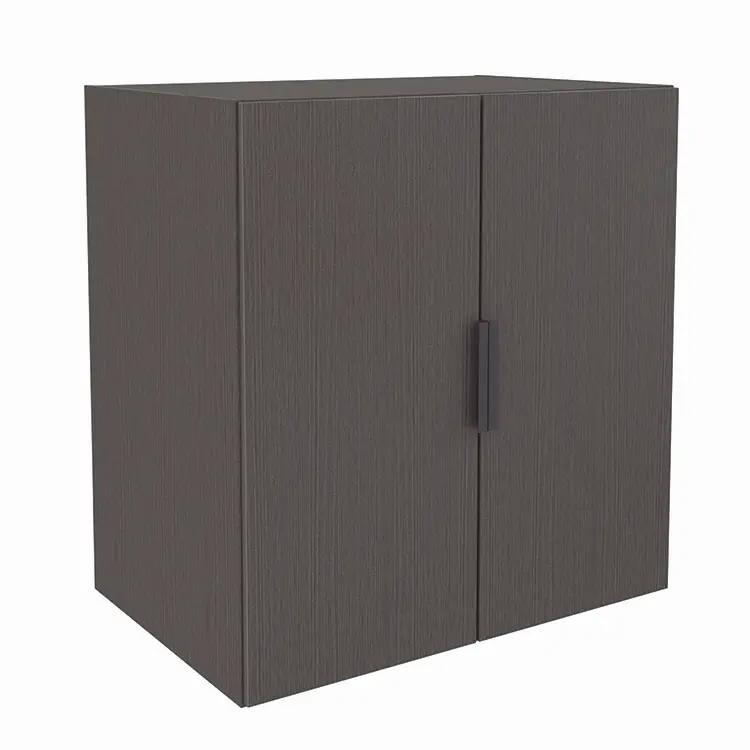 Storage Cabinet 36in W x 24in D x 38in H with 3 Laminate Shelves and Wood Doors by Office Source