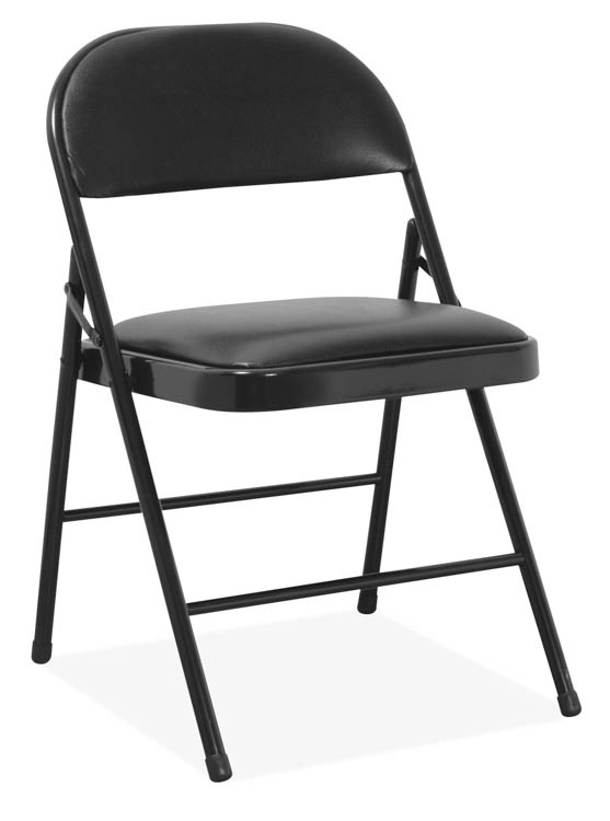 Steel Folding Chair with Padded Seat &amp; Back by Office Source