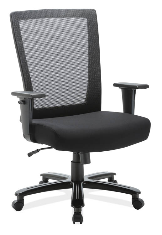 Big and Tall High Back Chair with Black Frame by Office Source