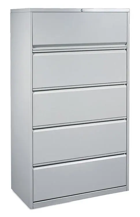 Lateral File Cabinet 36in W x 20in D x 64in H with 5 Drawers by Office Source