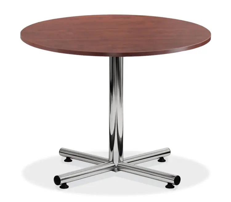 Cafeteria Table 48in Round with Silver Base by Office Source Furniture