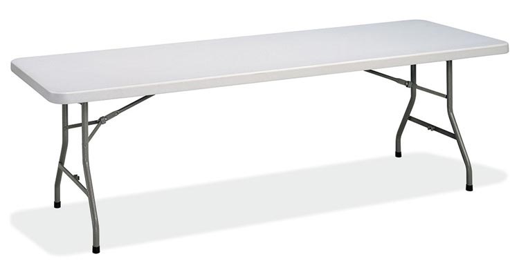60in x 30in Blow Mold Folding Table by Office Source