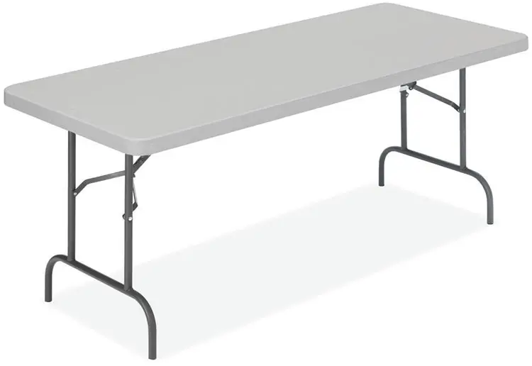 Blow Mold Folding Table 96in W x 30in D x 30in H by Office Source