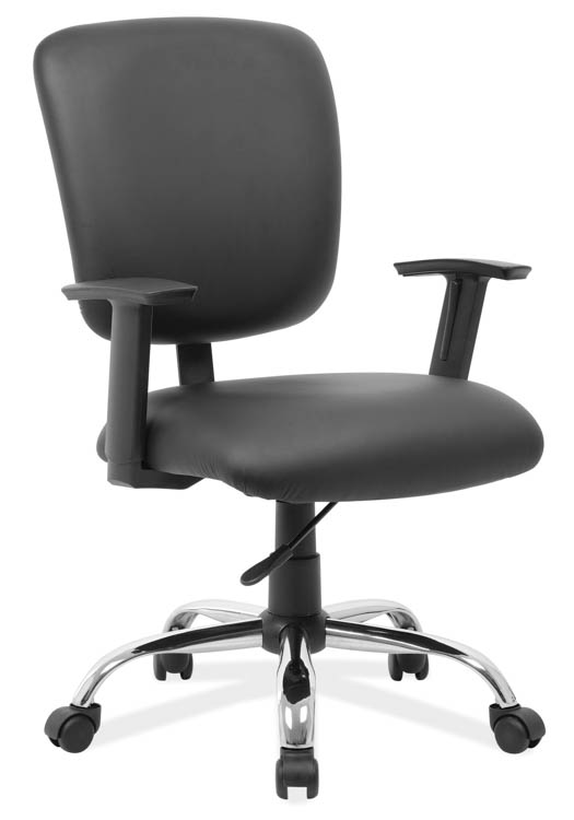 Mid Back Task Chair with Chrome Base and Casters by Office Source