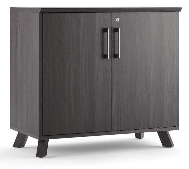 Low Laminate 2-Door Storage Cabinet 29-1/2in Tall by Office Source