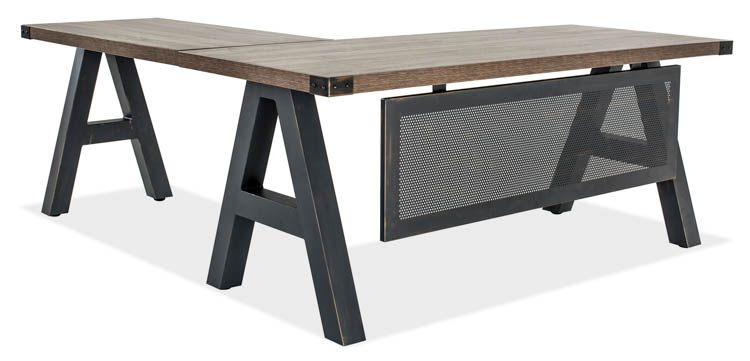 66in x 72in L Shaped in Dustrial Desk by Office Source