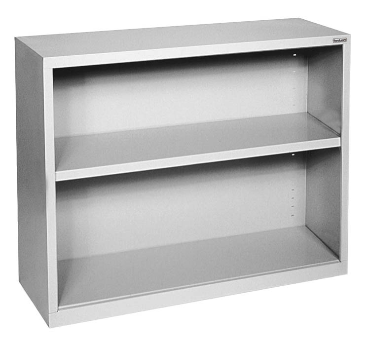 35in W x 30in H - 2 Shelf Steel Bookcase by Office Source