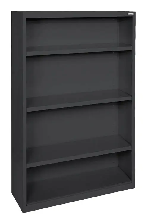 Bookcase 35in W x 13in D x 52in H with 3 Adjustable Shelves by Office Source
