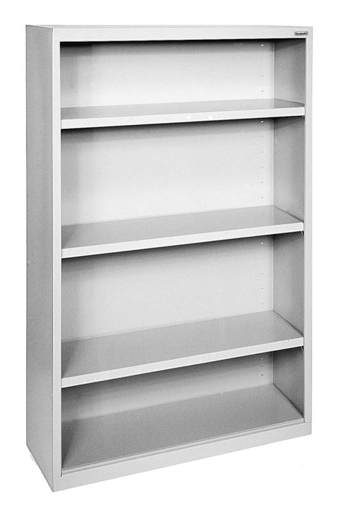 35in W x 52in H - 4 Shelf Steel Bookcase by Office Source