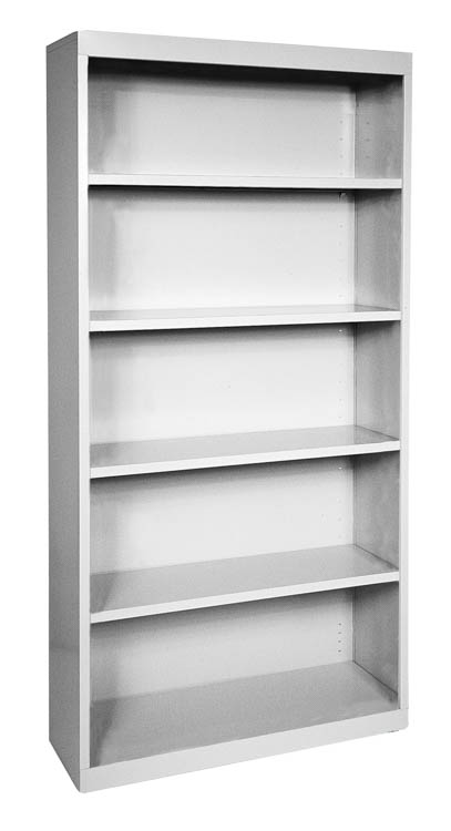 35in W x 72in H - 5 Shelf Steel Bookcase by Office Source