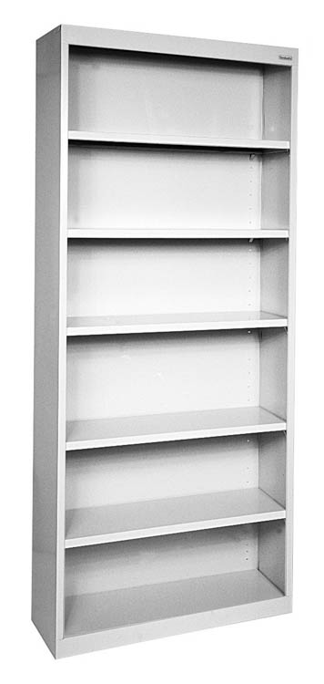 35in W x 82in H - 6 Shelf Steel Bookcase by Office Source