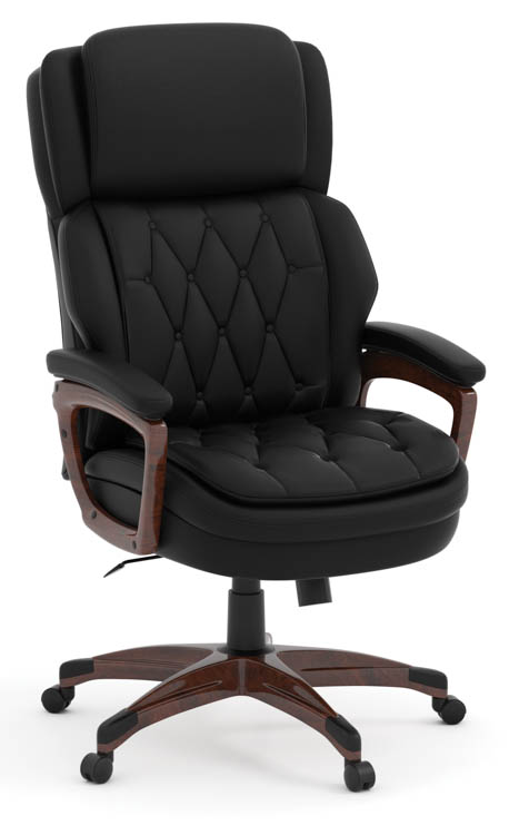 Executive High Back Tufted Chair (Antimicrobial Vinyl) by Office Source